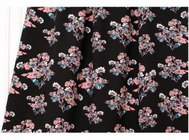 RESTSTÜCK 60cm !!! - Bio Summersweat - Fiori Dark - Lillestoff